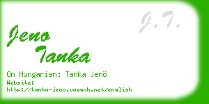 jeno tanka business card