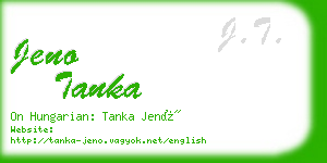 jeno tanka business card